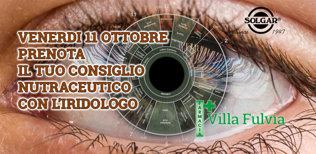 Venerdi 11 ottobre prenota il tuo consiglio nutraceutico