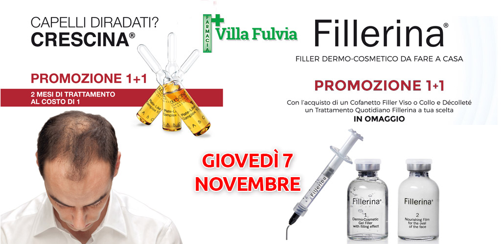 Giovedì 7 Novembre Giornata Labo: prova fillerina e crescina, promozioni 1+1