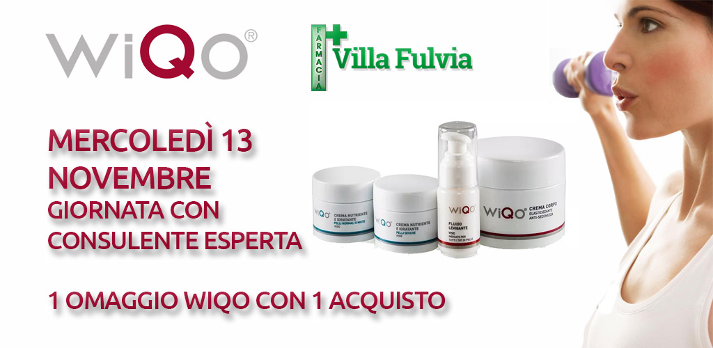 Mercoledi 13 Novembre giornata con consulente esperta wiqo: novita’ per le macchie e promozioni
