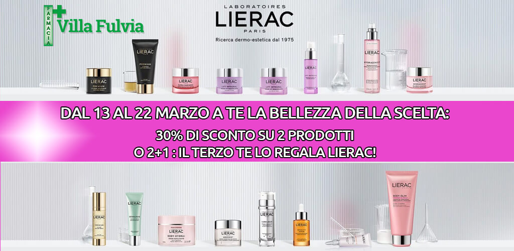 Dal 13 al 22 Marzo "A TE LA BELLEZZA DELLA SCELTA": -30% su 2 prodotti o 2+1 il terzo in regalo!