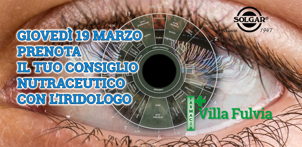 Giovedì 19 marzo prenota il tuo consiglio nutraceutico
