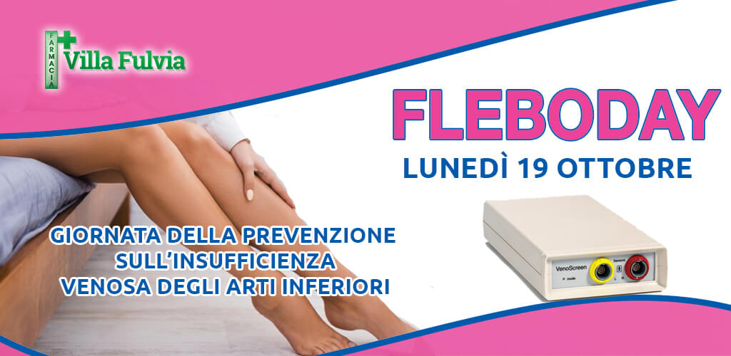 Lunedì 19 Ottobre: FLEBODAY, Giornata di prevenzione sull’ Insufficienza Venosa degli ARTI INFERIORI