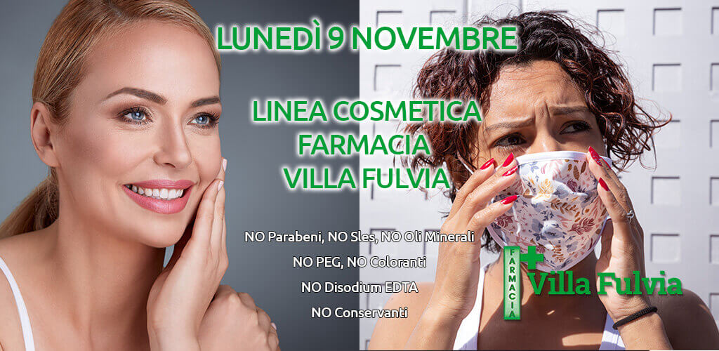 Lunedì 9 Novembre giornata linea cosmetica Farmacia Villa Fulvia