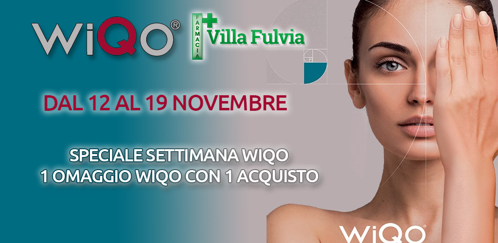 Dal 12 al 19 Novembre SETTIMANA WIQO: pelle attiva e via le macchie!