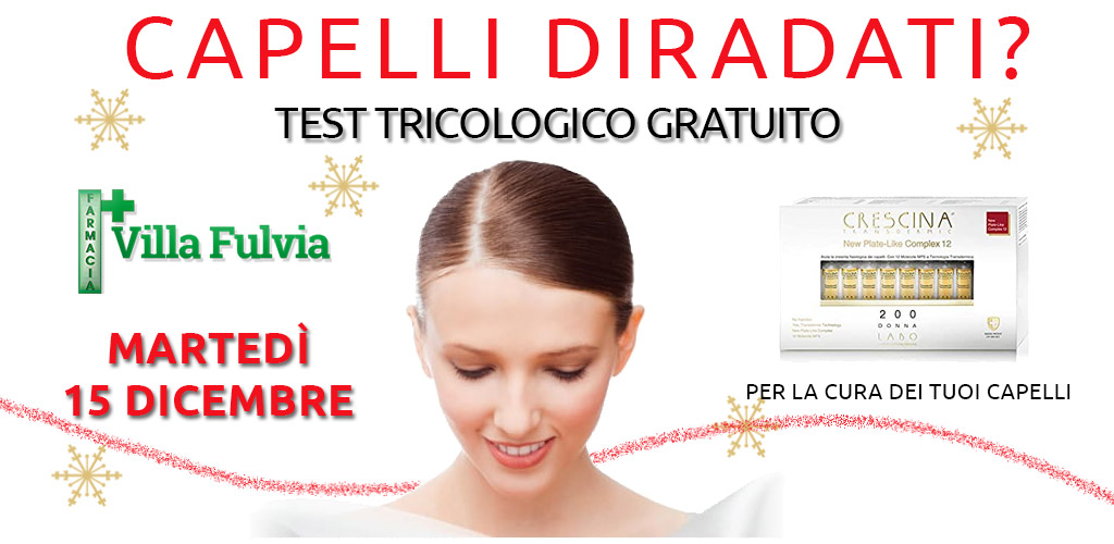Mercoledì 15 Dicembre: analisi cuoio capelluto