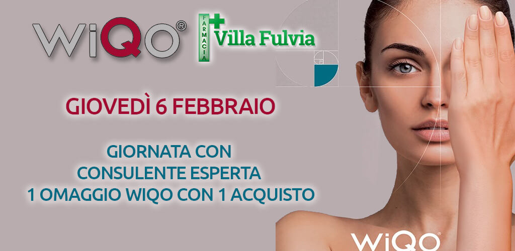 Giovedì 6 Febbraio giornata con consulente esperta wiqo: il tuo viso senza macchie