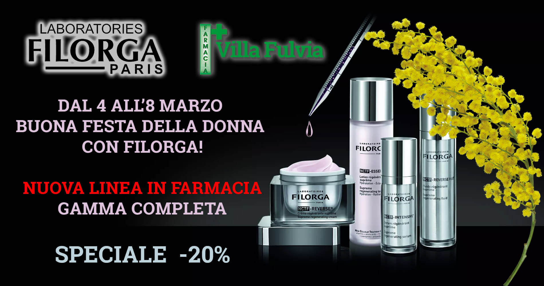 Dal 4 all’8 Marzo festa della Donna con Filorga, nuova linea e sconto del 20%