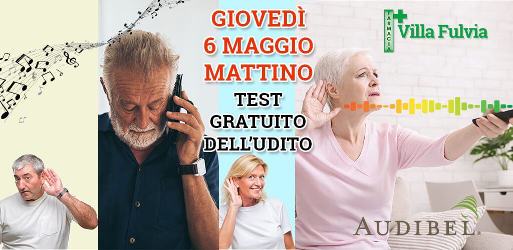 Giovedì 6 Maggio mattino: test gratuito dell’udito, bastano solo 10 minuti!