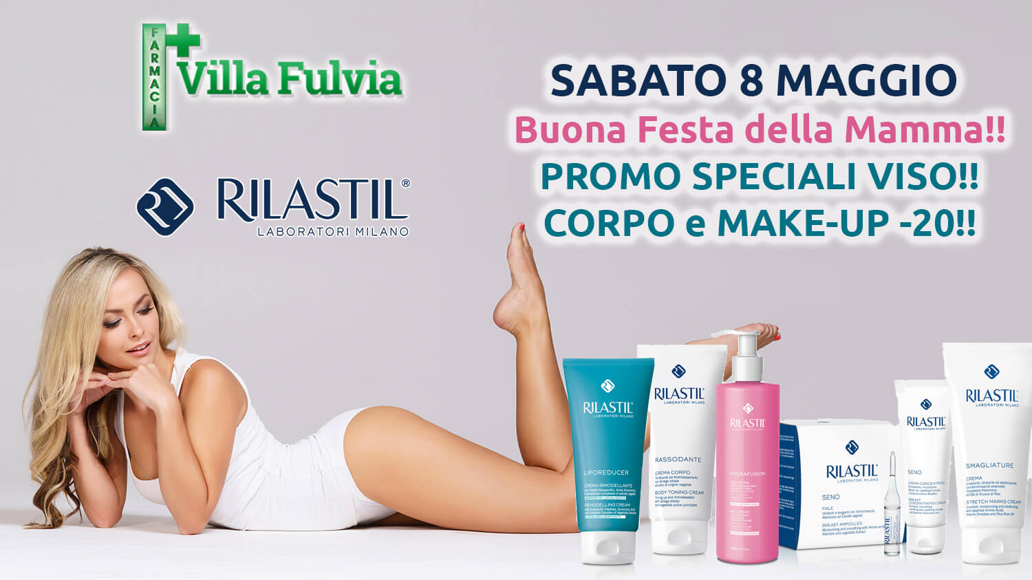 Sabato 8 maggio Buona festa della mamma!! Promo speciali viso!! Corpo e make-up -20!!