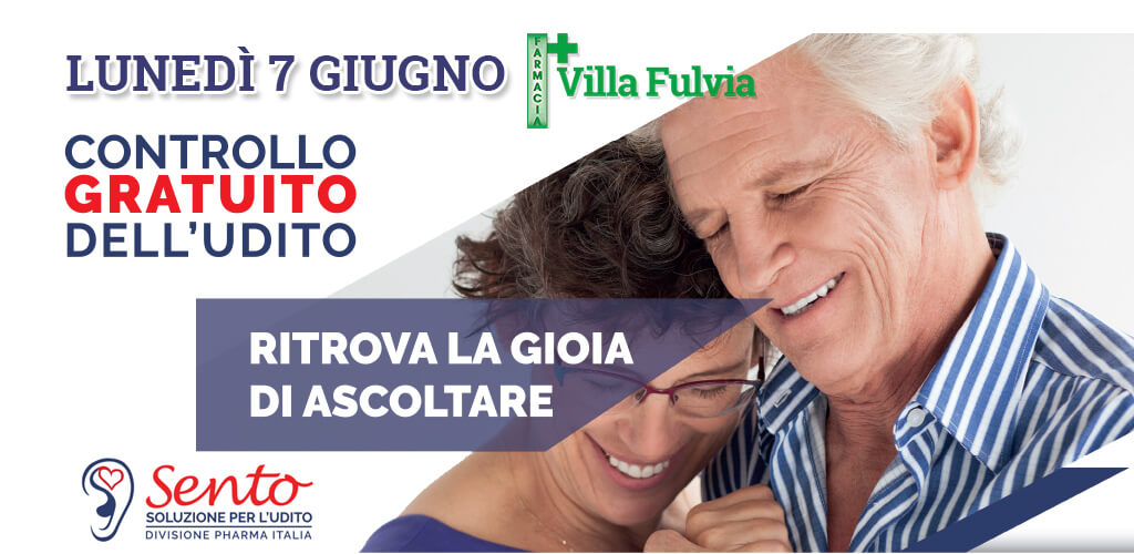 Lunedì 7 Giugno: test gratuito dell’udito, bastano solo 10 minuti!