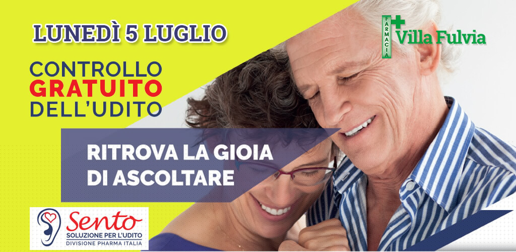 Lunedì 5 Luglio: test gratuito dell’udito, bastano solo 10 minuti!