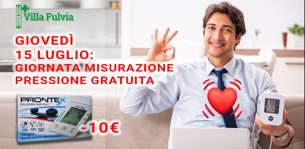 Giovedì 15 Luglio giornata misurazione pressione gratuita