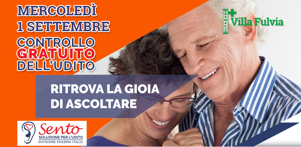 Mercoledì 1 Settembre: test gratuito dell’udito, bastano solo 10 minuti!