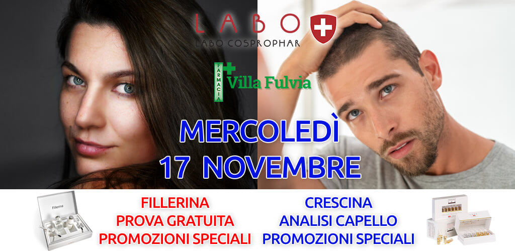 Mercoledì 20 Ottobre GIORNATA LABO: prove e Consulenze VISO e Capelli
