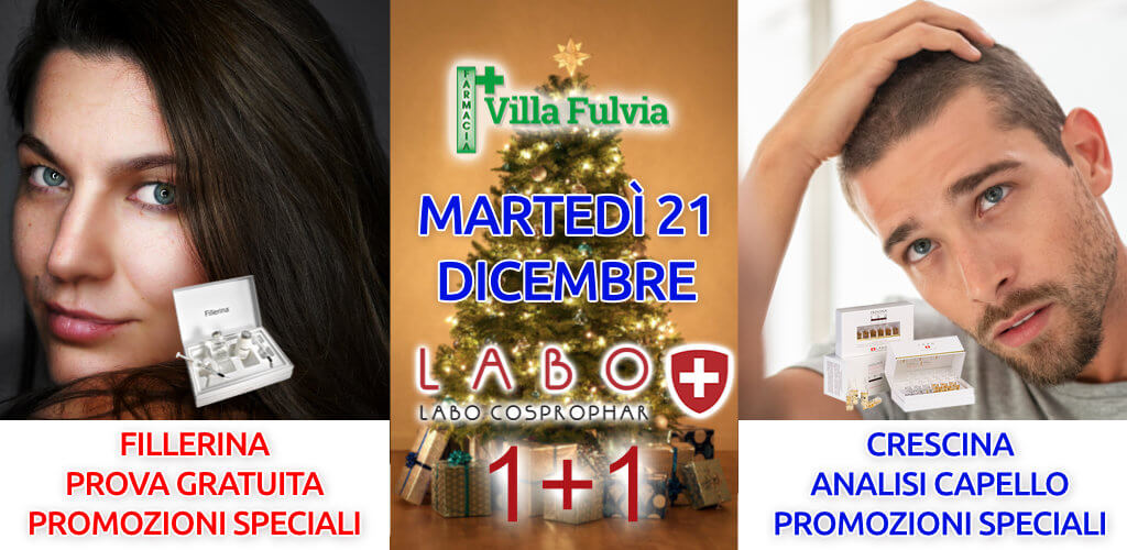 Martedì 21 Dicembre GIORNATA LABO: prove e Consulenze VISO e Capelli
