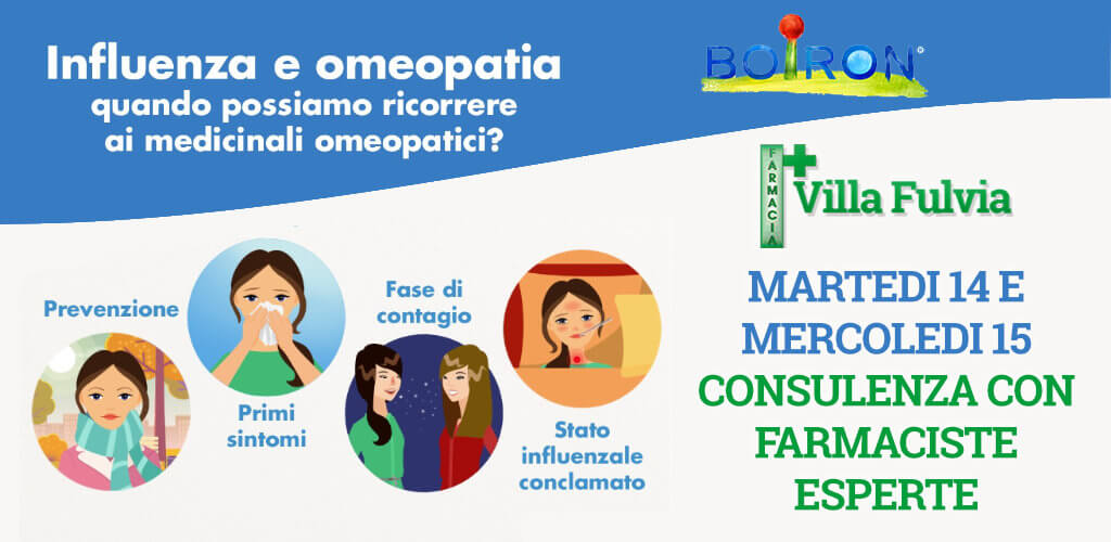 14 e 15 Dicembre Influenza ed Omeopatia: Sconto 10%