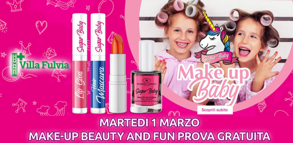Martedi 1 marzo a carnevale, ogni trucco vale! nuovo make up per bambini!!