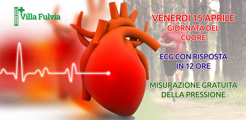 Venerdì 15 Aprile giornata del cuore, elettrocardiogrammi e risposta un 12 ore
