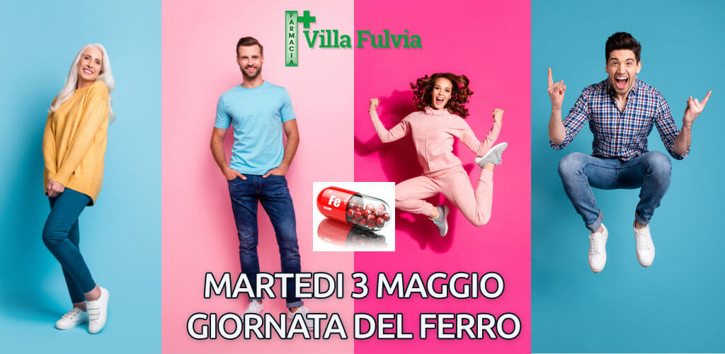 Martedi 3 maggio giornata del ferro suggerimenti generali e promo solgar