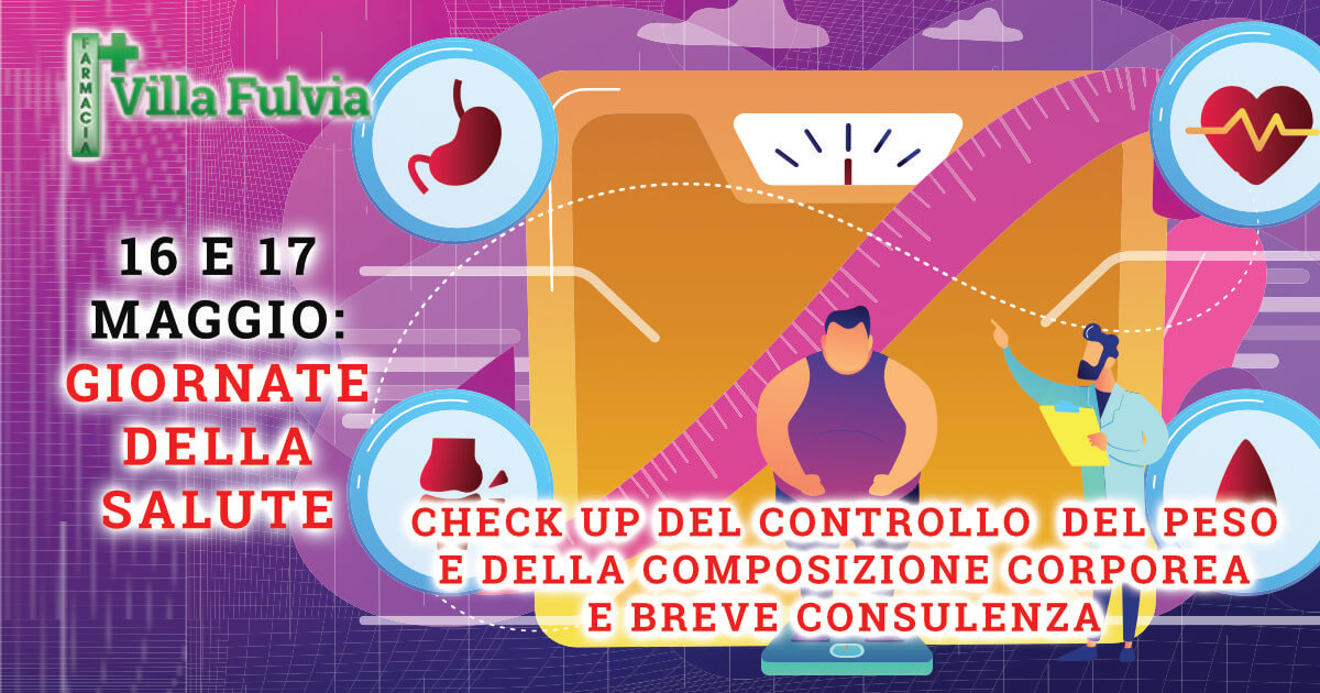 16 e 17 maggio check up del peso e composizione corporea