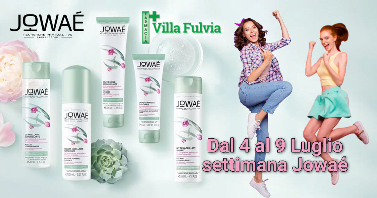Dal 4 al 9 Luglio settimana Jowaè con 2 prodotti 2 omaggi