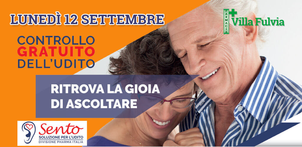 Lunedì 12 Settembre: test gratuito dell’udito, bastano solo 10 minuti!