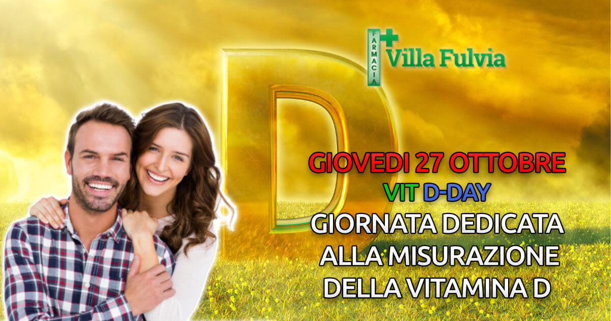 Giovedì 27 Ottobre giornata dedicata alla misurazione della vitamina D