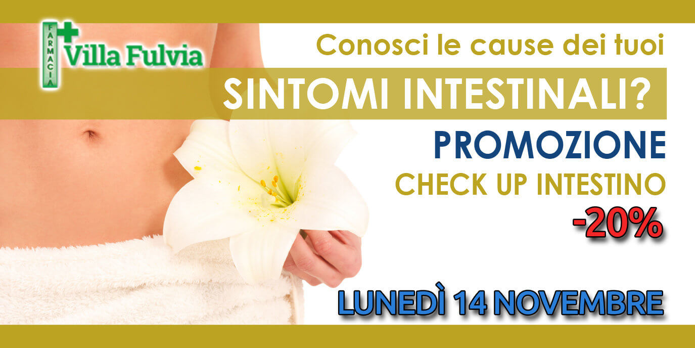 Lunedì 14 novembre giornata test check up intestino