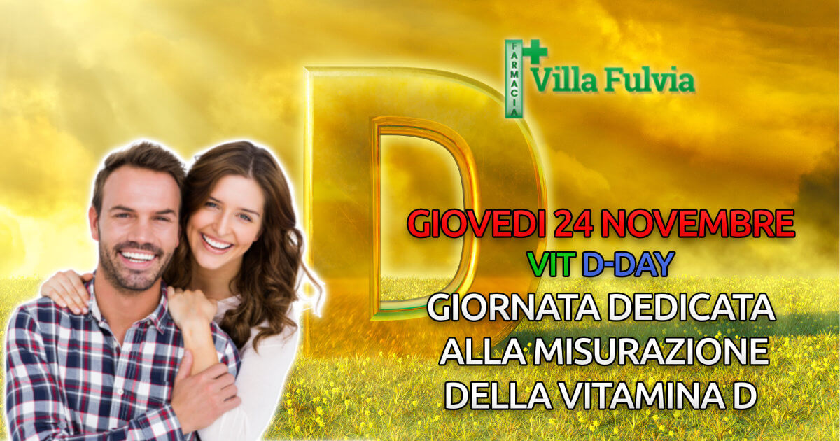 Giovedì 24 Novembre giornata dedicata alla misurazione della vitamina D