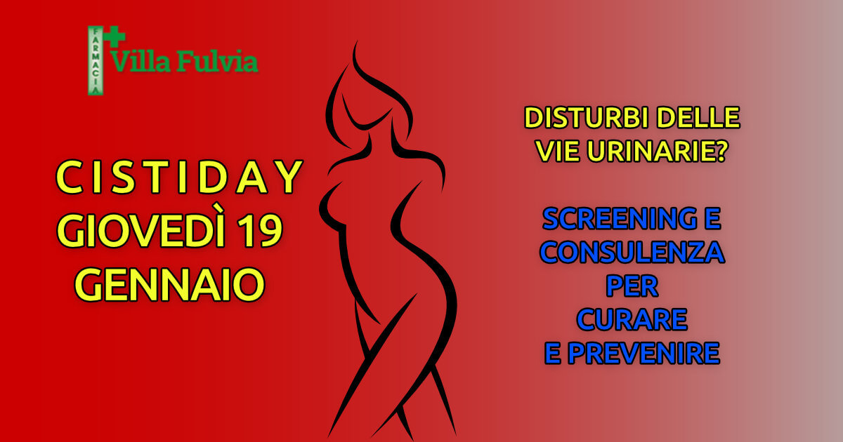Disturbi delle vie urinarie? Cistiday giovedì 19 Gennaio