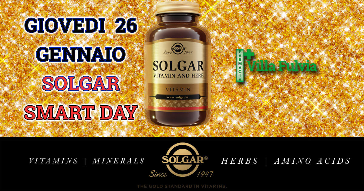 Giovedì 26 Gennaio Solgar Smart Day consulente tecnico-scientifico per consigli individuali