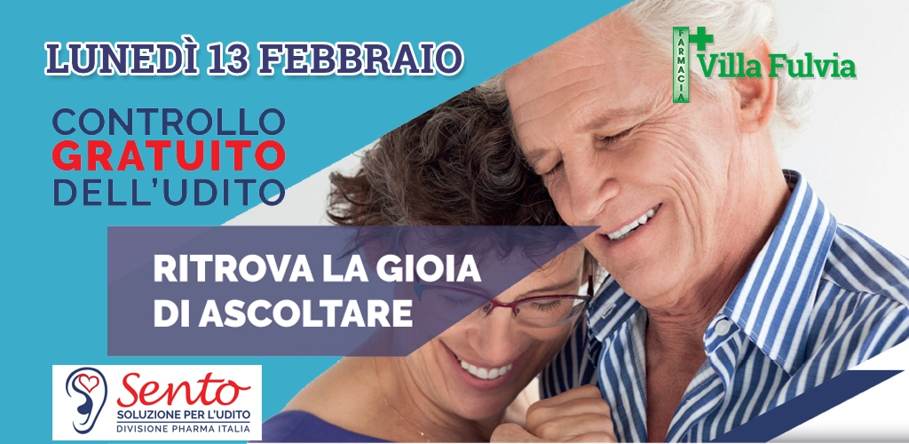 Lunedì 13 Febbraio: test gratuito dell’udito, bastano solo 10 minuti!