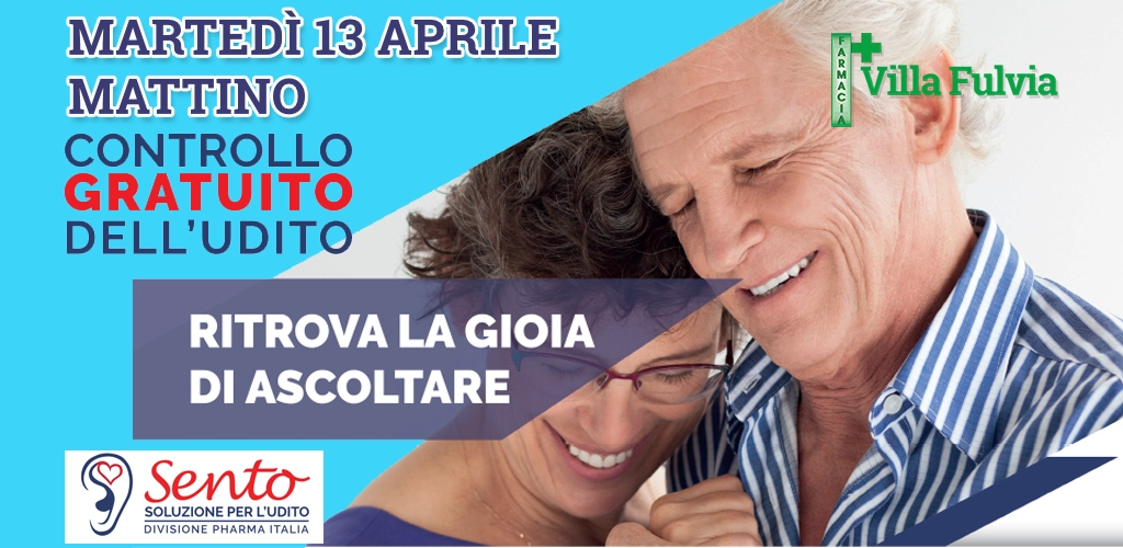 Martedì 13 Aprile Mattino: test gratuito dell’udito, bastano solo 10 minuti!