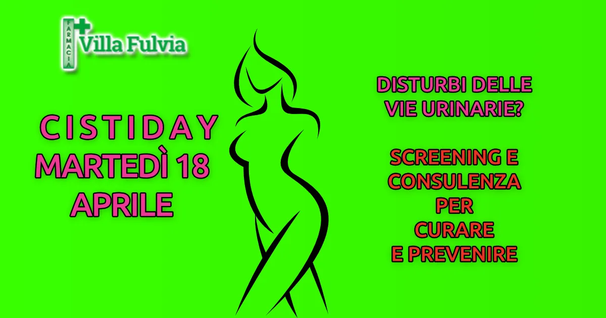 Disturbi delle vie urinarie? Cistiday martedì 18 Aprile