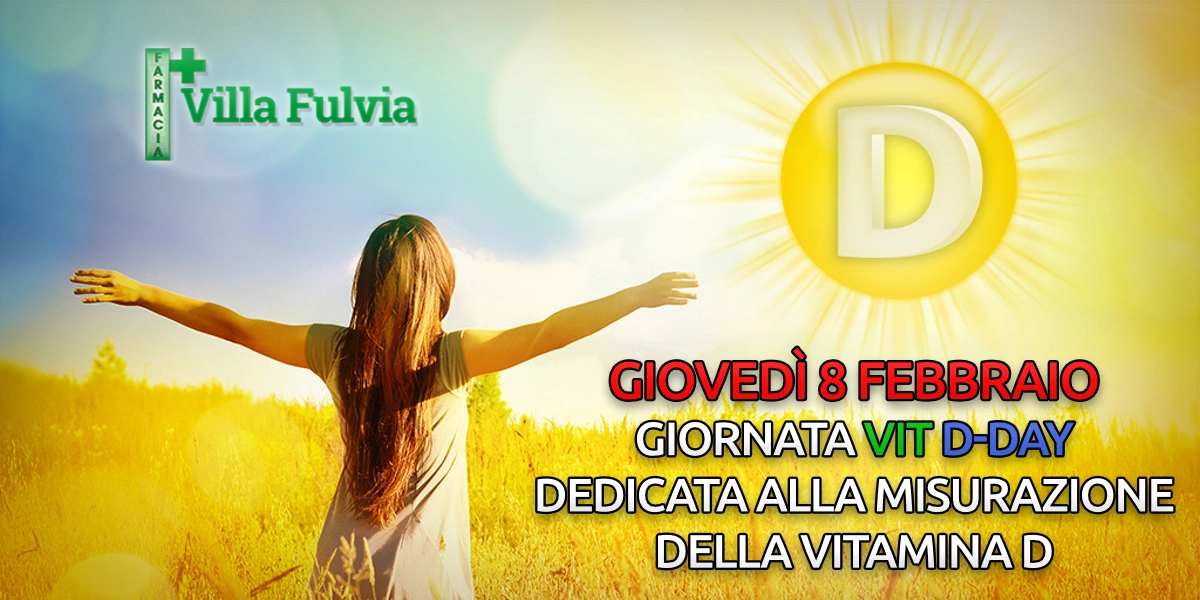 Giovedì 8 Febbraio giornata dedicata alla misurazione della vitamina D