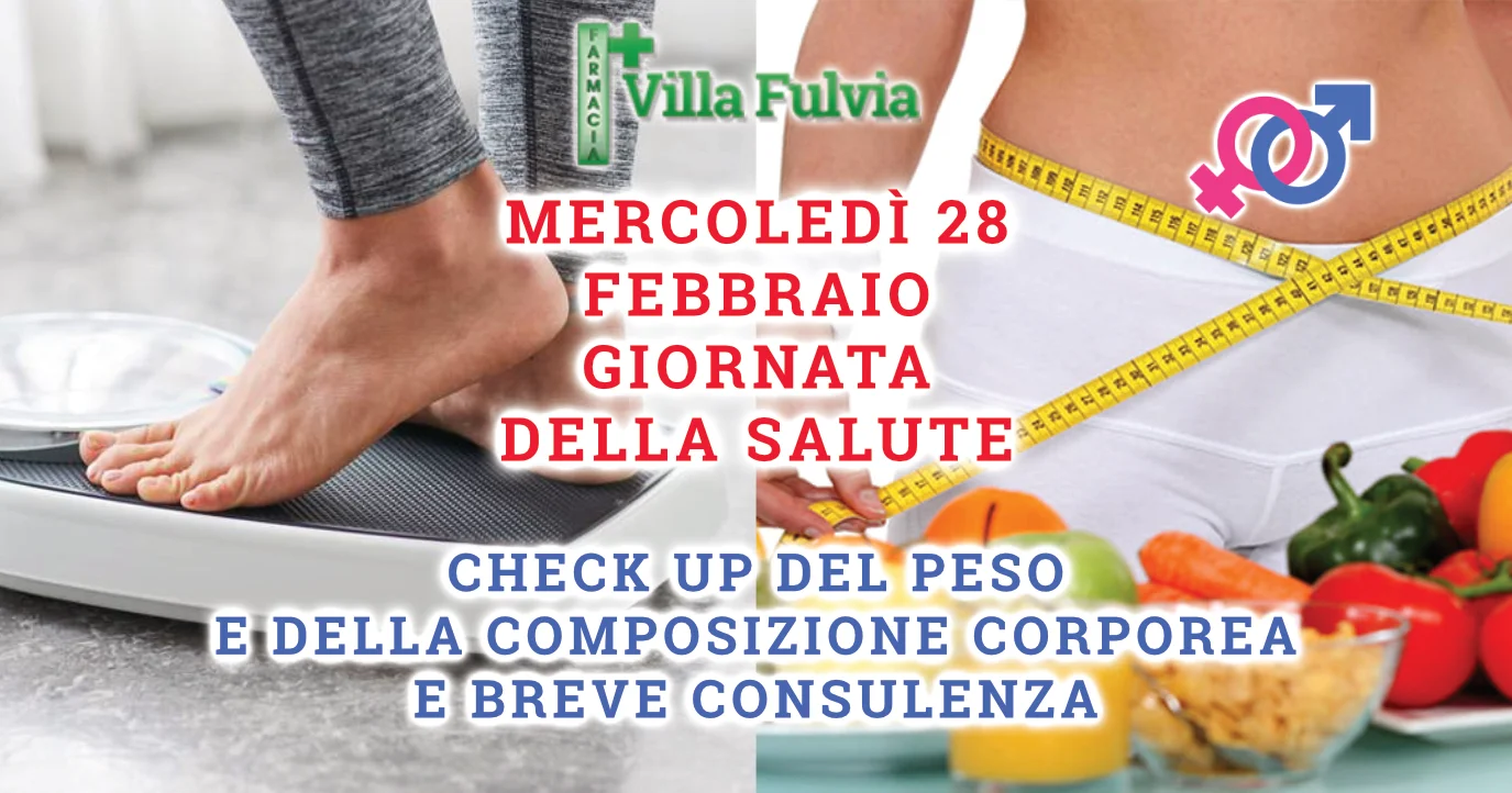 Mercoledì 28 Febbraio: check up del peso e composizione corporea
