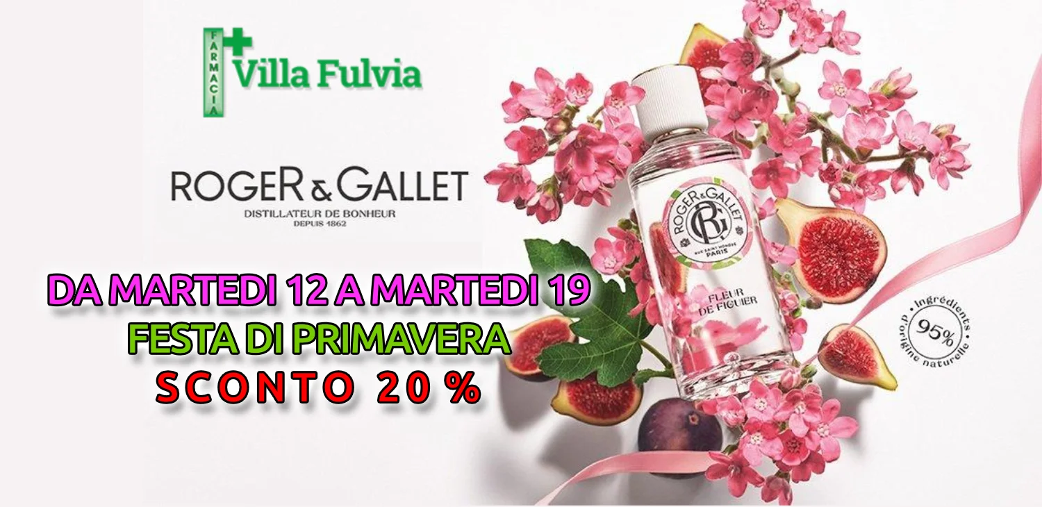 Dal 12 al 19 Marzo Festa di Primavera R&G: -20% !!