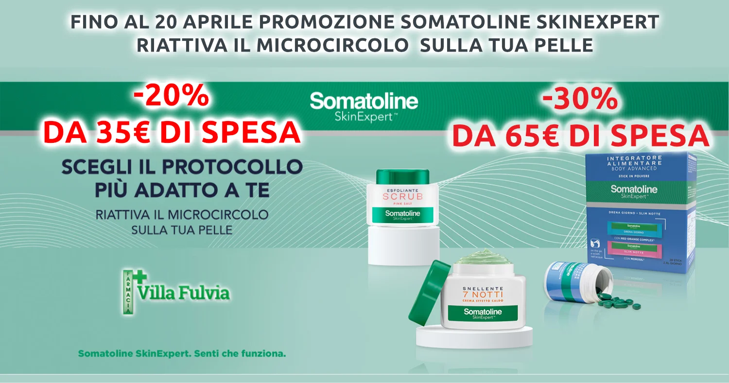 Somatoline Skin Expert sconto -20% e -30% fino al 20 Aprile