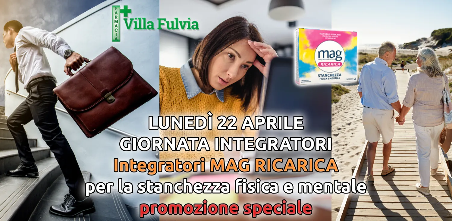 Lunedi 22 Aprile Integratore Mag Ricarica IN PROMO
