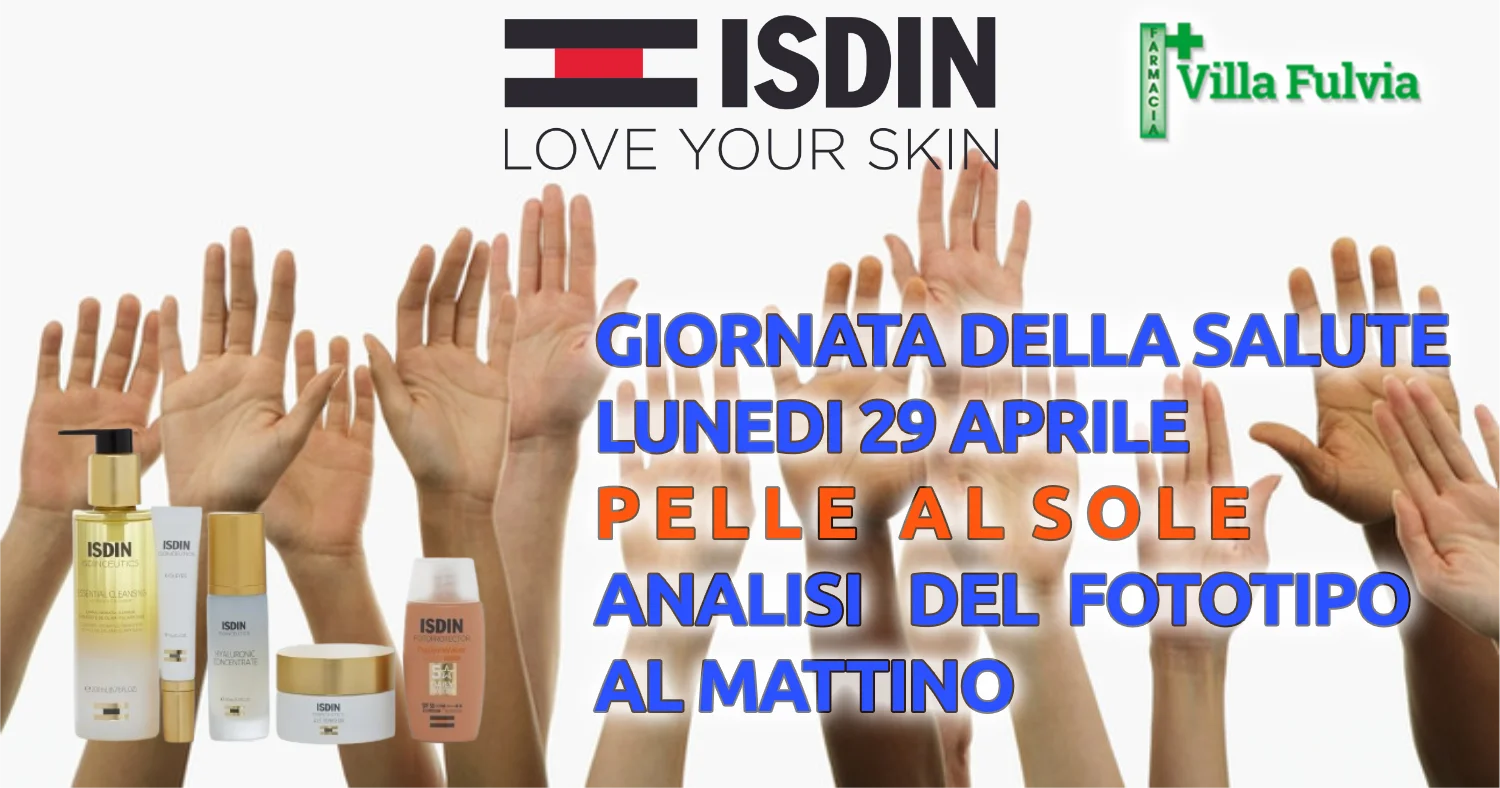 Lunedi 29/04 analisi fototipo gratuita