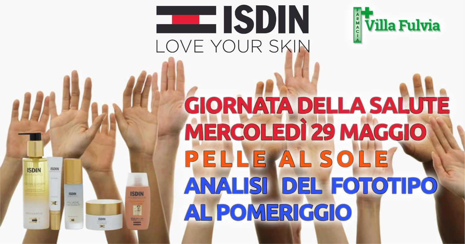 Mercoledi 29 Maggio analisi fototipo gratuita
