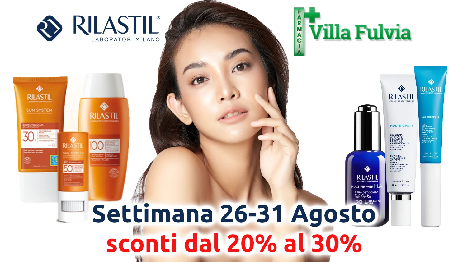 Settimana 26-31 Agosto grandi promozioni Rilastil: sconi dal 20 al 30%