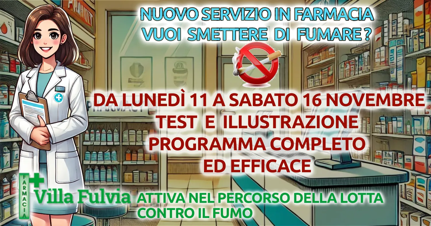 Come Farmacia Dei Servizi, ampliamo progressivamente le attività e le "giornate della salute", con servizi correlati alla SALUTE e alla PREVENZIONE.