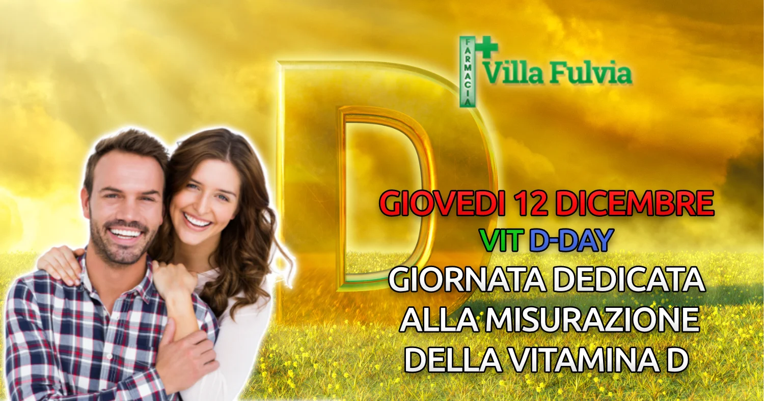 GIOVEDÌ 12 DICEMBRE Giornata dedicata alla misurazione della vitamina D