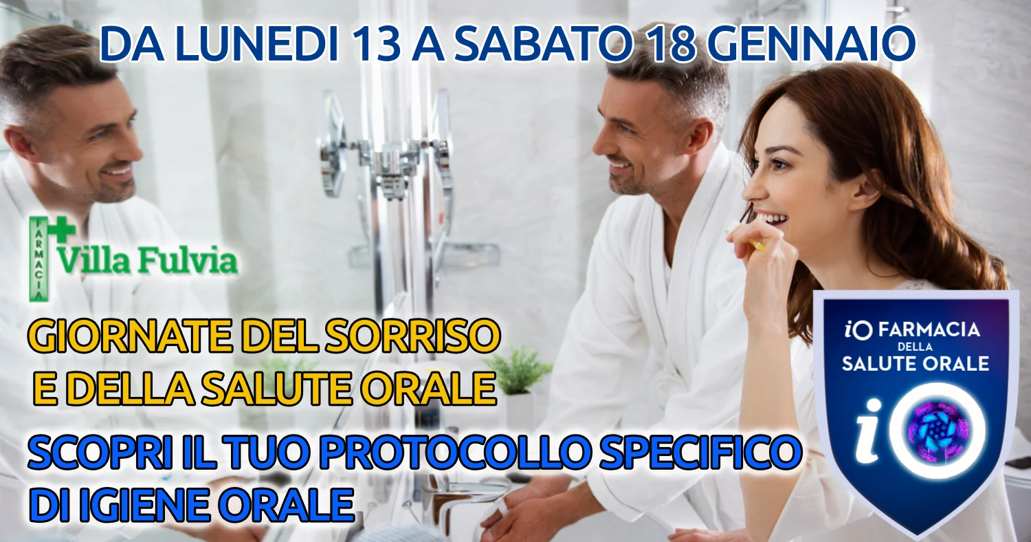 Da Lunedi 13 a Sabato 18 Gennaio giornate del sorriso e della salute orale