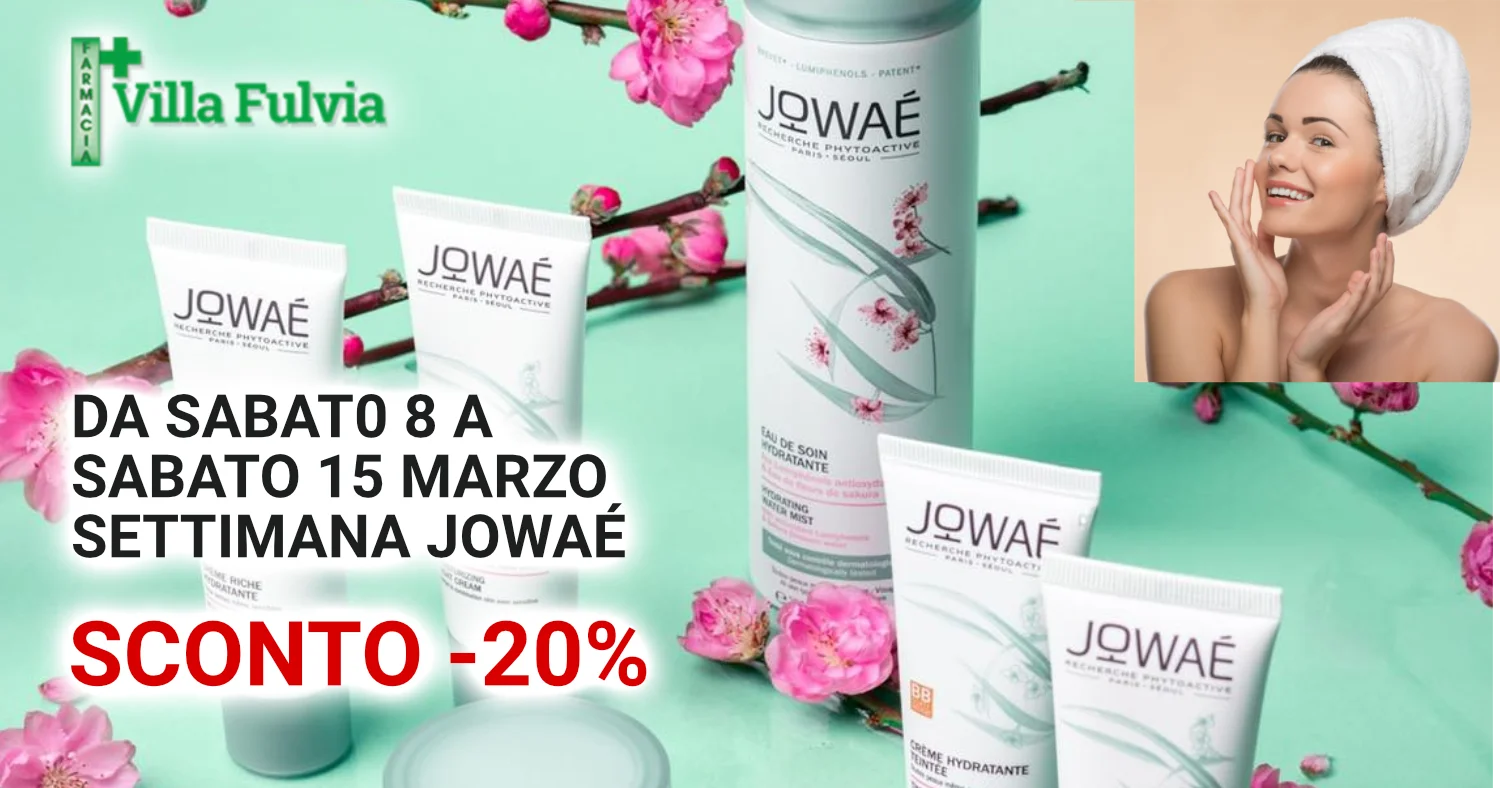 Da Sabato 8 a sabato 15  Marzo settimana promozionale Jowaé -20