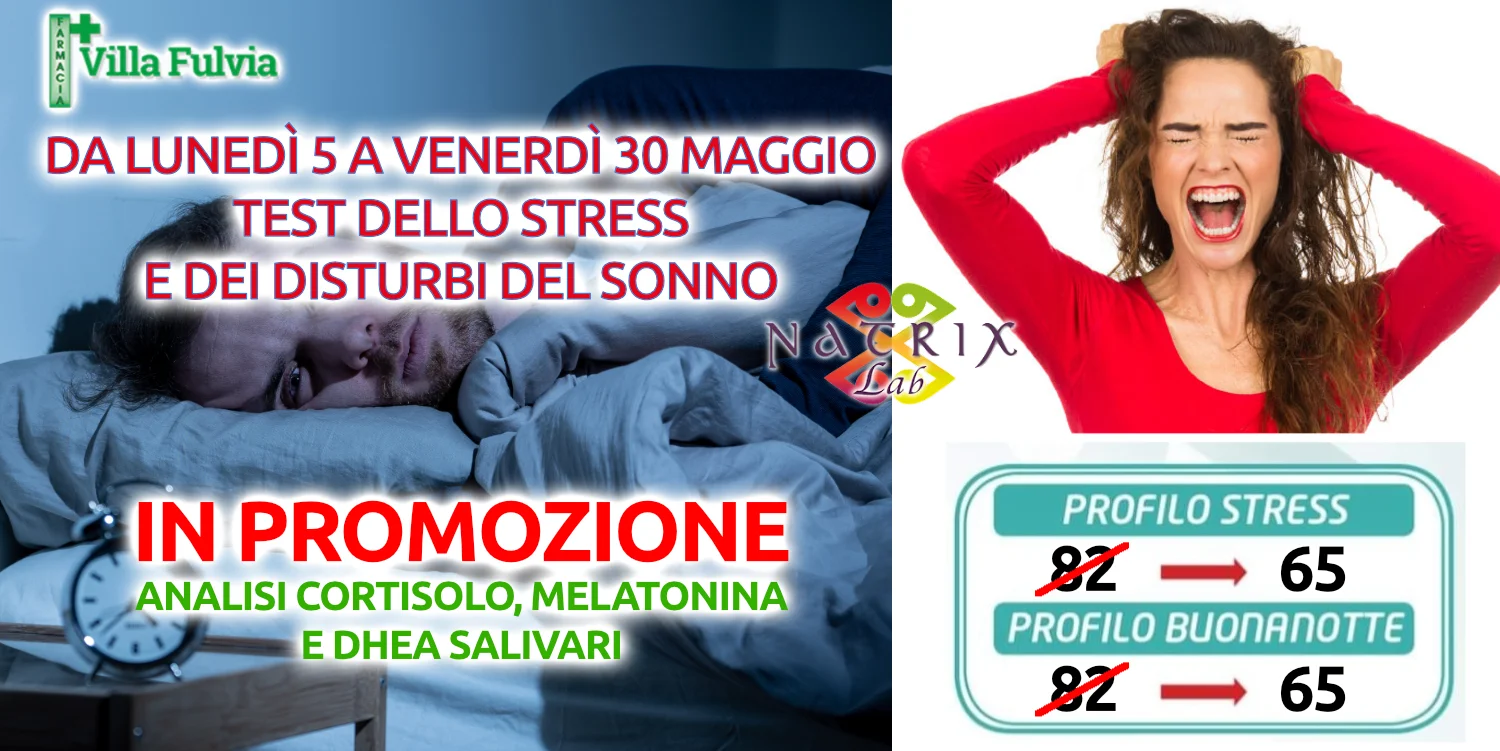 Valutazione dello stress e dei disturbi del sonno per tutto il mese di maggio Sconto del 20%