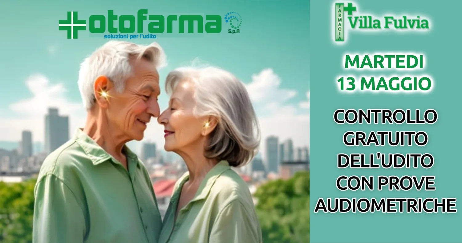 Martedi 13 maggio controllo gratuito dell'udito 