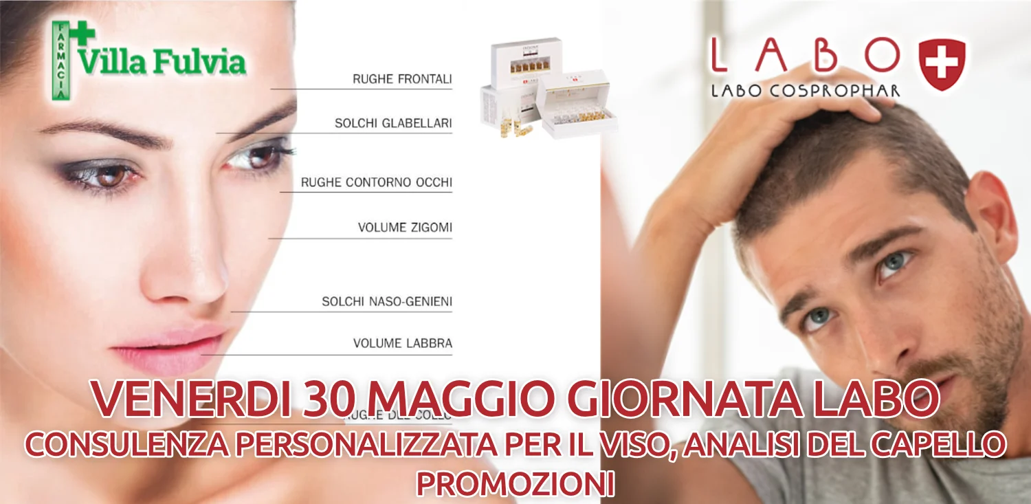 Venerdi 30 Maggio: Consulente LABO VISO, SOLARI CAPELLI E BARBA
