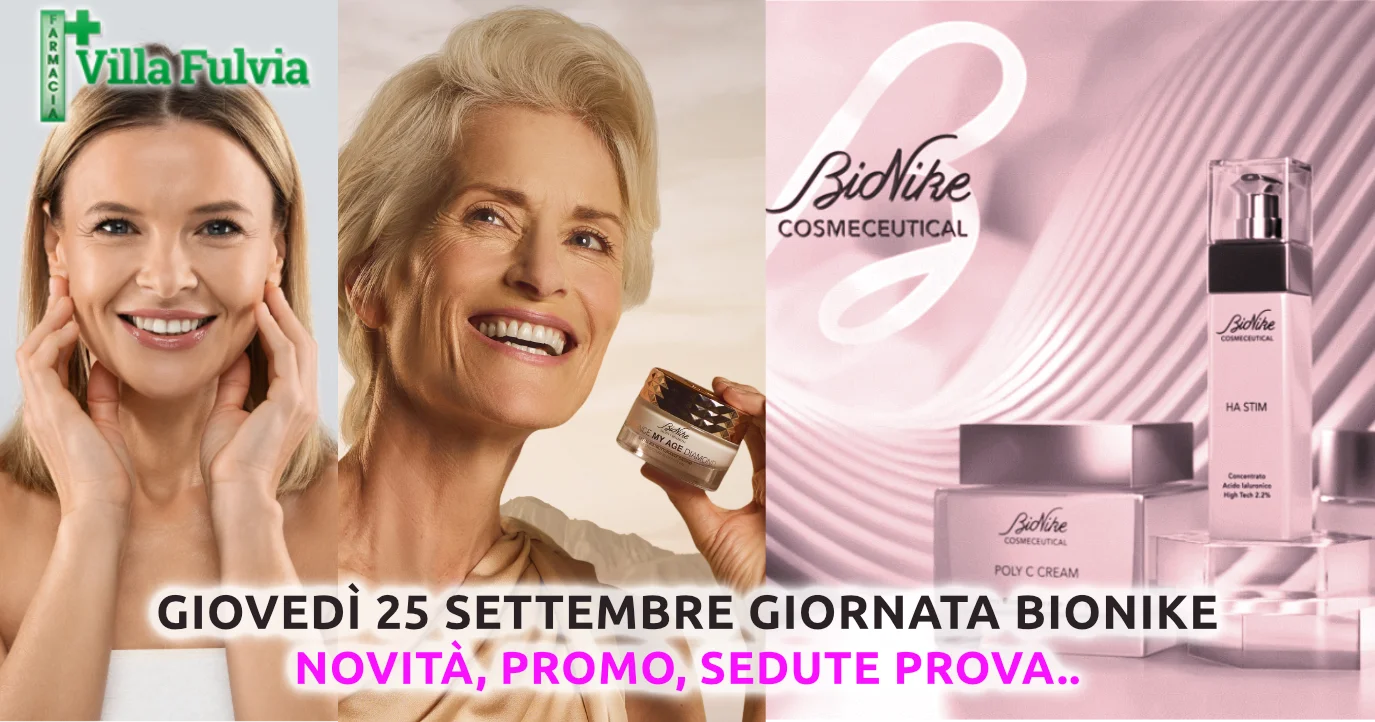 Giovedì 25/09 GIORNATA BIONIKE NOVITÀ, PROMO, SEDUTE PROVA